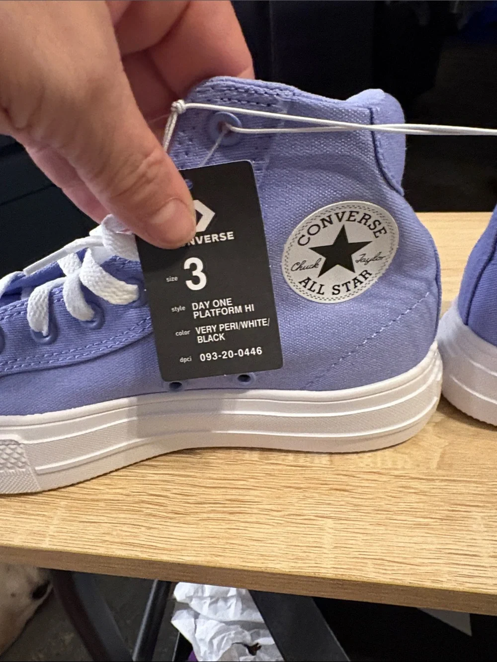 Converse Kids Lilac High-Top Canvas Sneakers
